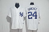 New York Yankees #24 Gary Sanchez White New Cool Base Stitched Jersey,baseball caps,new era cap wholesale,wholesale hats